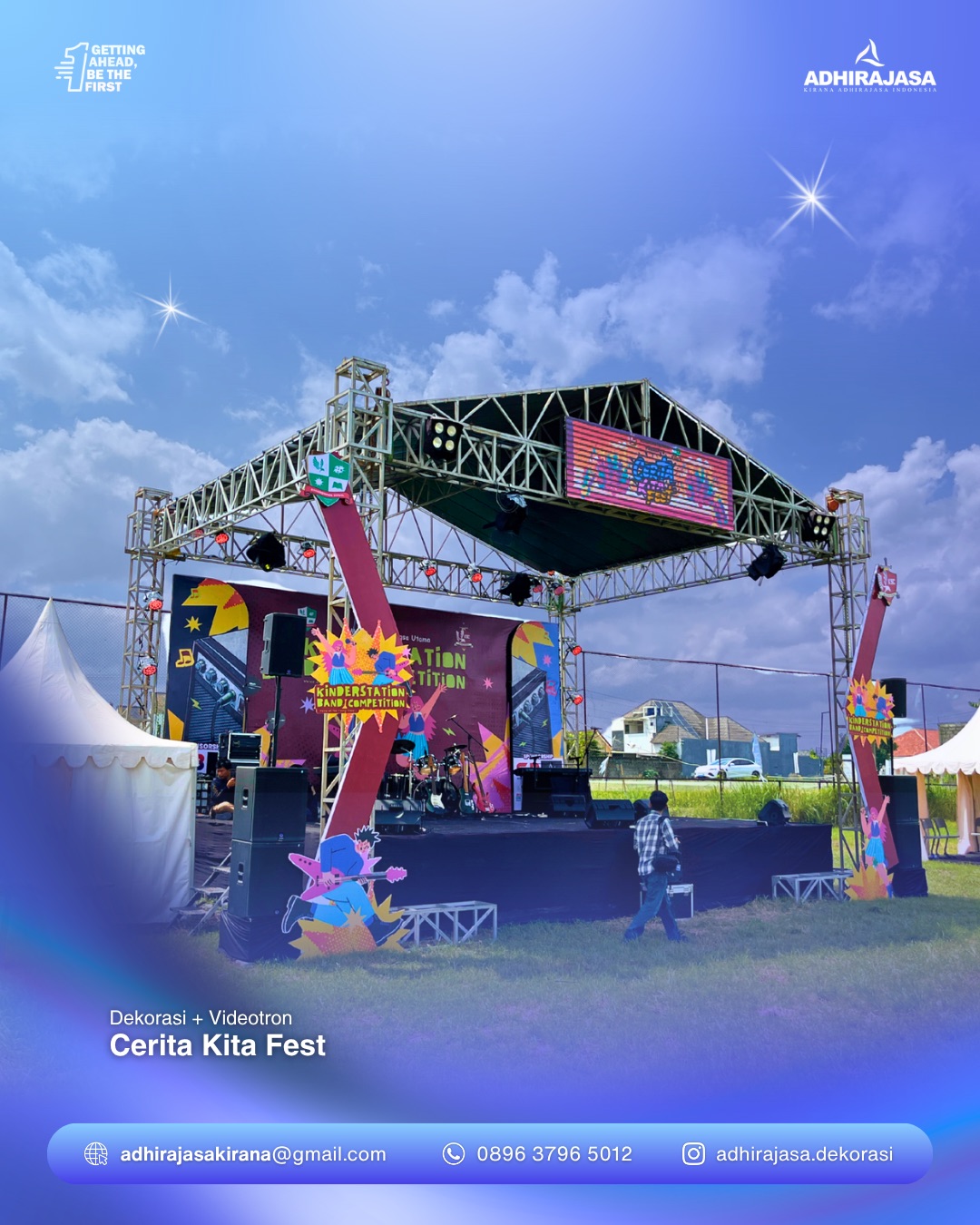 Dekorasi dan Videotron Cerita Kita Fest Dekorasi dan Videotron Cerita Kita Fest