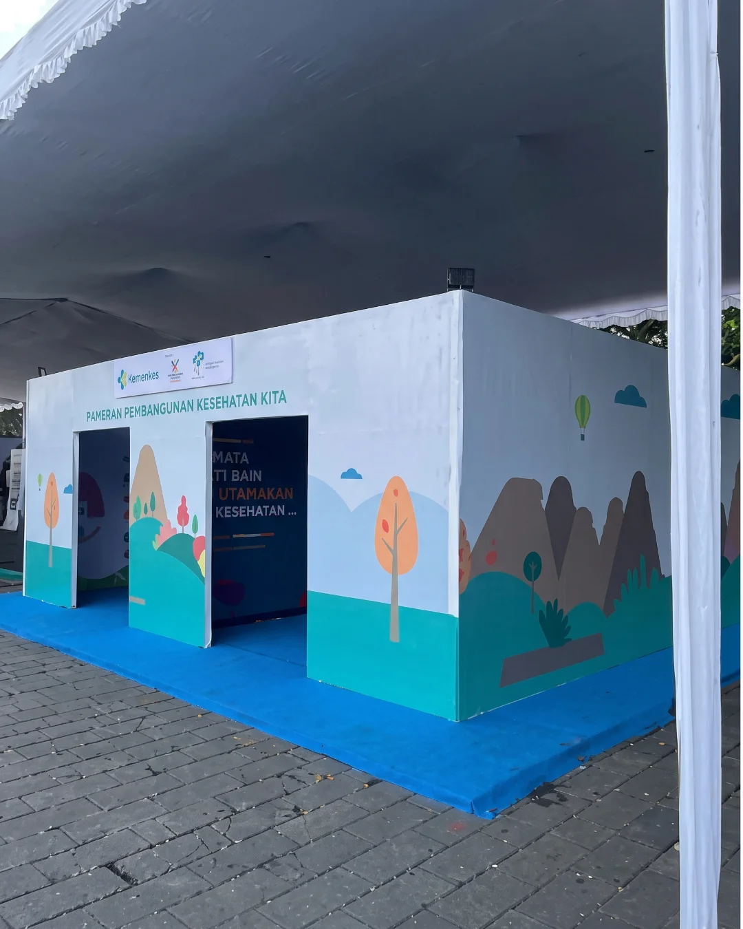 Ornamen 3D photobooth untuk pameran